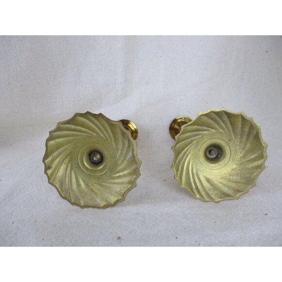 Candle‎ Holders set, 1970s  Vintage Brass Candle Holders, Tall, dining table - Picture 5 of 6